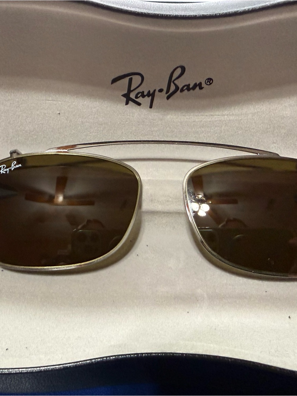 Ray-Ban Gunmetal Clip-on with Brown Lenses for RB5228 - Picture 4 of 8